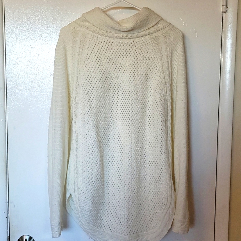 Dressbarn white cowl neck sweater
